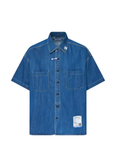Maison MIHARA YASUHIRO short-sleeve work shirt - Blue