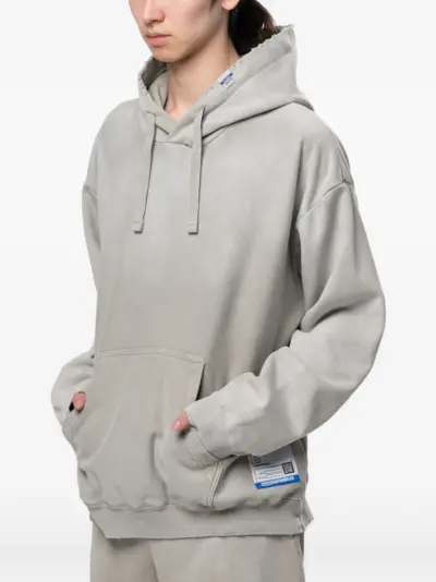 Maison MIHARA YASUHIRO sun faded like distressed hoodie - Grey
