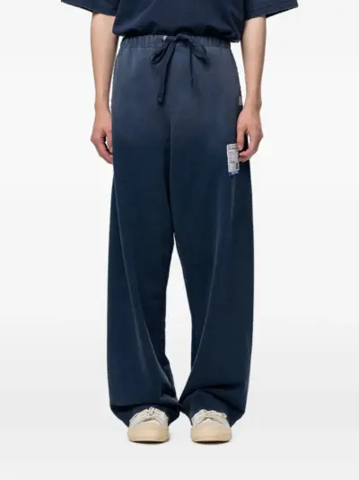 Maison MIHARA YASUHIRO sun faded like distressed pants - Blue