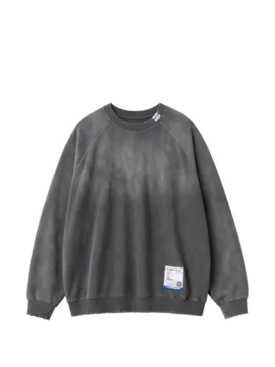 Maison MIHARA YASUHIRO sun-faded like distressed sweatshirt - Black