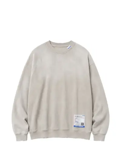 Maison MIHARA YASUHIRO sun-faded like distressed sweatshirt - Neutrals