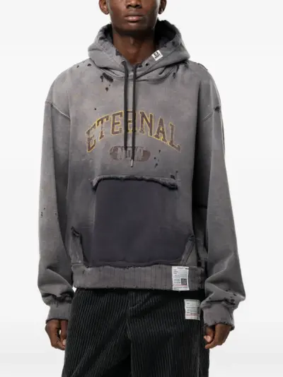 Maison MIHARA YASUHIRO sun-faded like hoodie - Grey