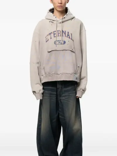 Maison MIHARA YASUHIRO sun-faded like hoodie - Neutrals