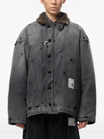 Maison MIHARA YASUHIRO sun faded like military jacket - Grey