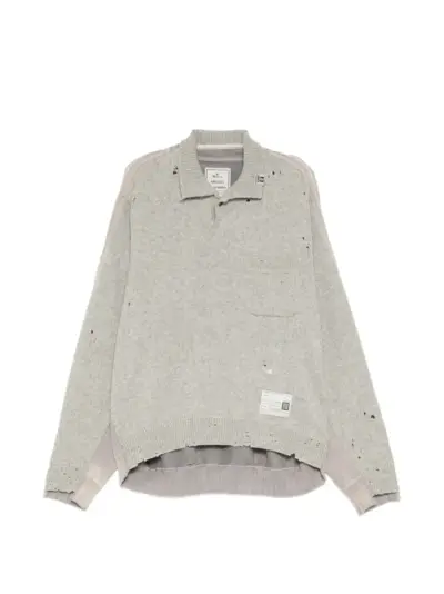 Maison MIHARA YASUHIRO sweatshirt combined sweater - Grey