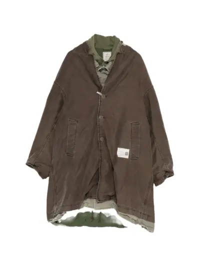 Maison MIHARA YASUHIRO triple layered coat - Brown