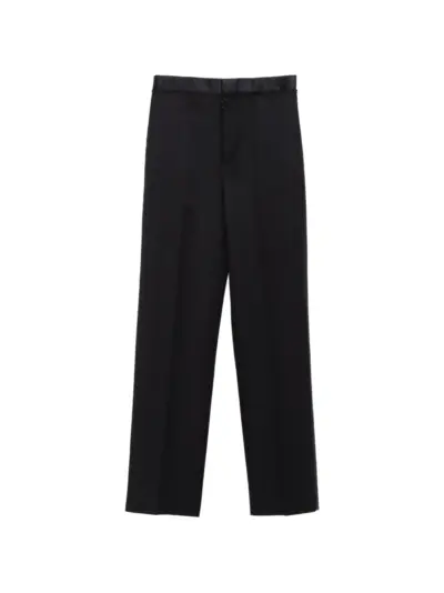 Maison Margiela taped wool trousers - Black