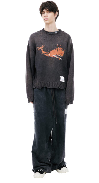 Maison Mihara Yasuhiro Embroidered print sweater