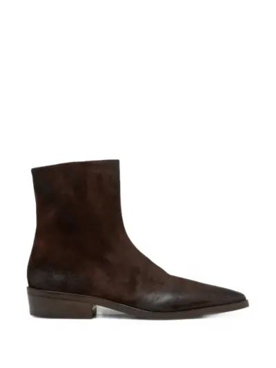 Marsèll burnished leather boots - Brown