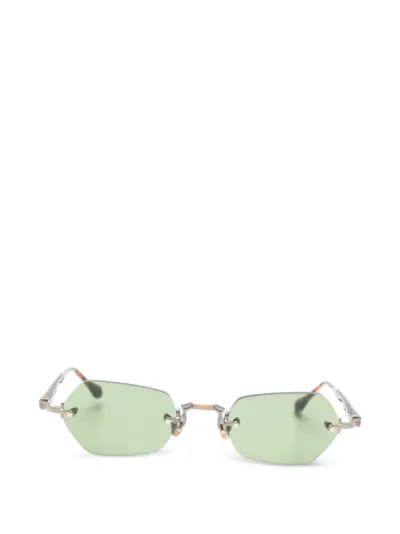 Matsuda geometric rimless sunglasses - Silver