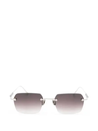 Matsuda rectangle-frame sunglasses - Silver