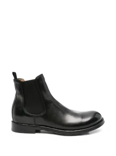 Officine Creative leather Chelsea boots - Black
