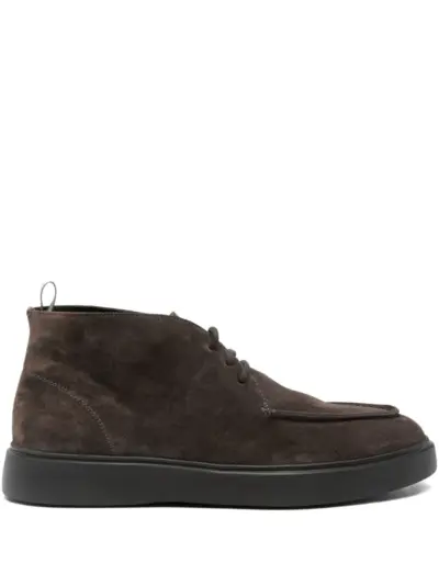 Officine Creative suede lace-up boots - Brown