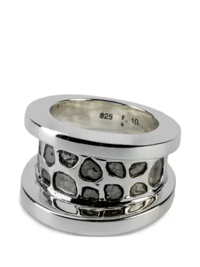 Parts of Four Chasm V2 diamond ring - Silver