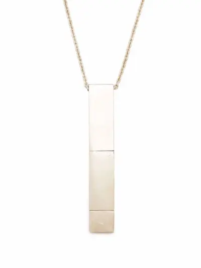Parts of Four USB pendant necklace - Grey