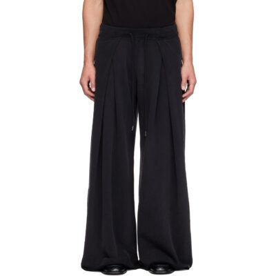 R13 Black Foldover Sweatpants