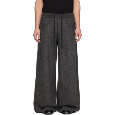 R13 Gray Side Pleat Sweatpants