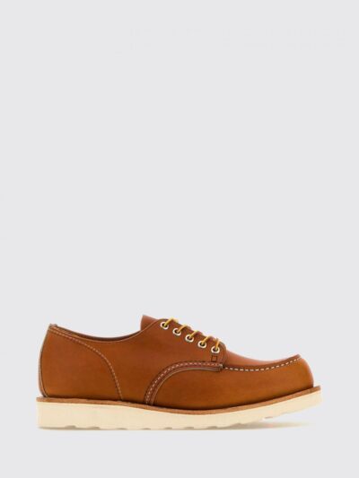 RED WING Smooth Leather Derby Shoes with Raised Apron Toe