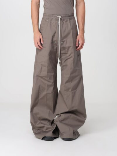 RICK OWENS Bela Wide-Leg Cotton Trousers with Drawstring Waist