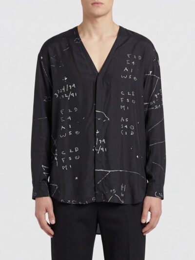 RICK OWENS Printed Cotton Blend Shirt