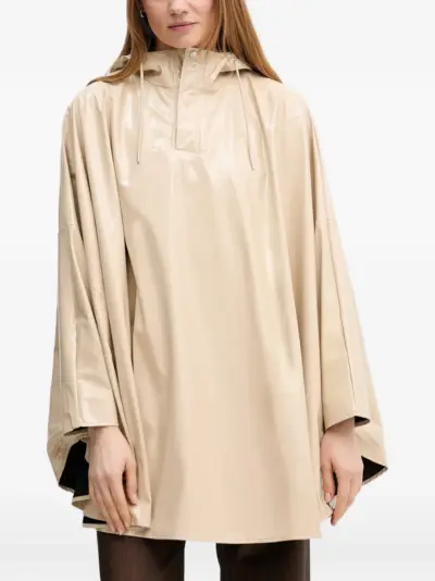 Rains hooded oversize cape - Neutrals