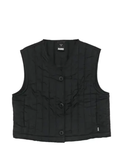 Rains quilted gilet - Black