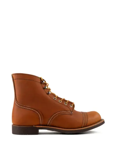 Red Wing Shoes Iron Ranger combat boots - Brown