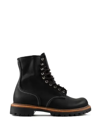 Red Wing Shoes lace-up leather boots - Black