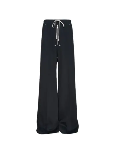 Rick Owens Bela drawstring wide-leg trousers - Black