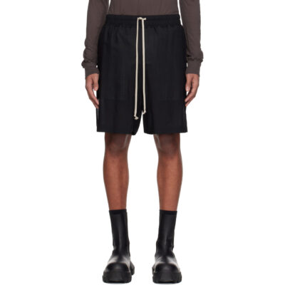 Rick Owens Black Temple Boxer Shorts