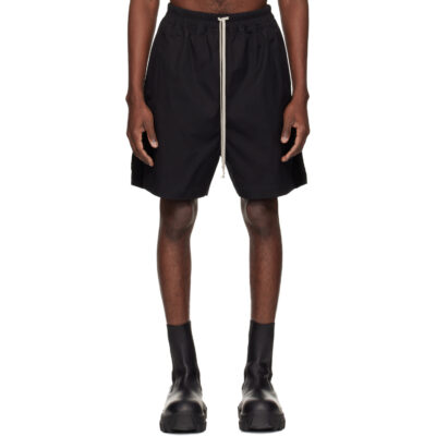 Rick Owens Black Temple Boxer Shorts