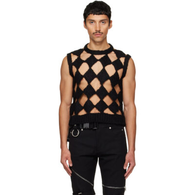 Rick Owens Black Tower Sarutanya Tank Top