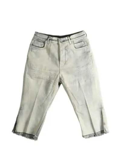 Rick Owens Bolan frayed-hem jeans - Grey