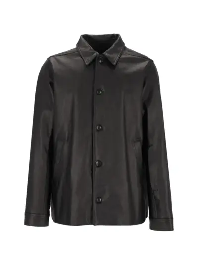 Rick Owens Brad leather jacket - Black