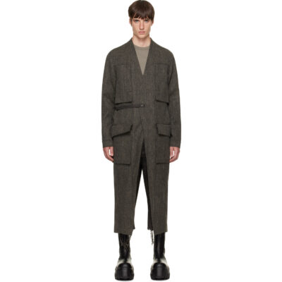 Rick Owens Brown Tower Lab Coat