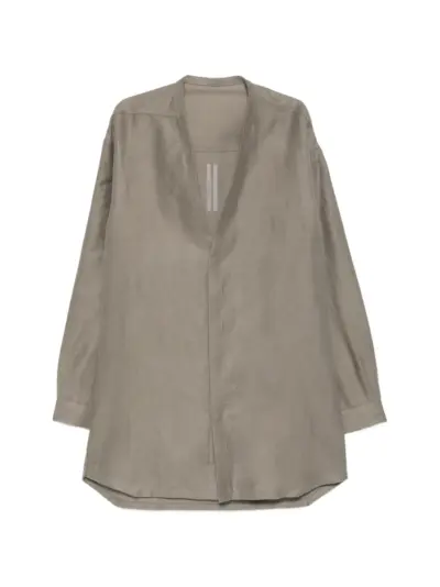 Rick Owens Concordian webbing-strap shirt - Grey