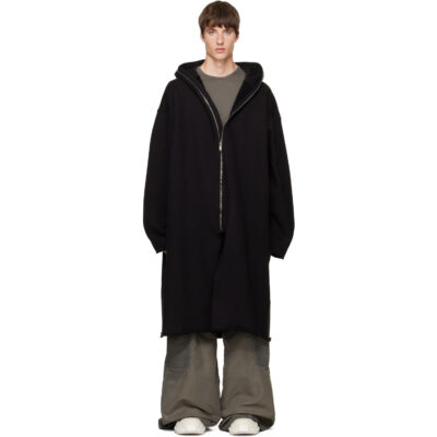 Rick Owens DRKSHDW Black Tower Wide Mac Coat