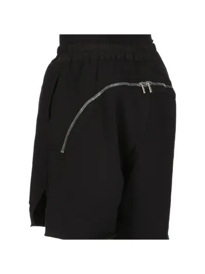 Rick Owens DRKSHDW DRKSHDW butt zip shorts - Black