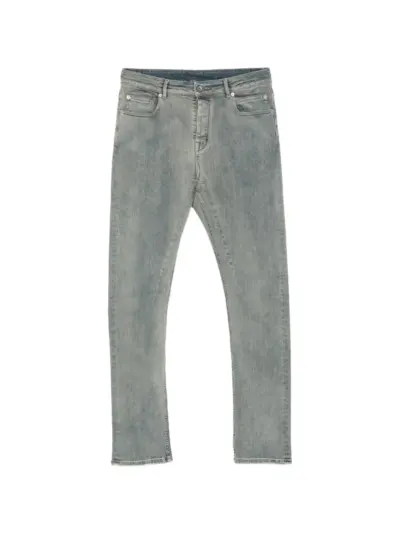 Rick Owens DRKSHDW Detroit faded-effect five-pocket jeans - Blue