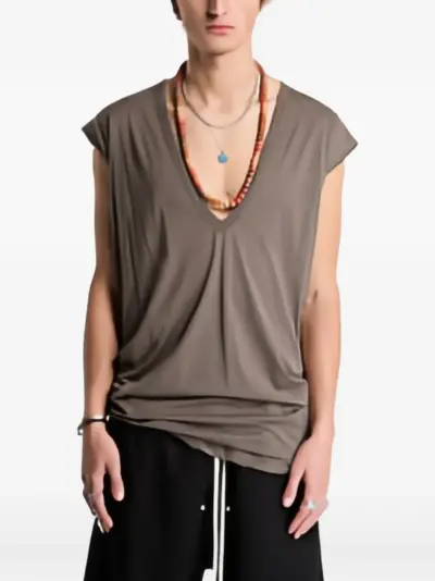 Rick Owens DRKSHDW Dylan V-neck T-shirt - Neutrals