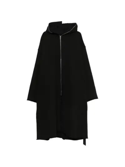 Rick Owens DRKSHDW Gimp Wide zip-up hooded coat - Black