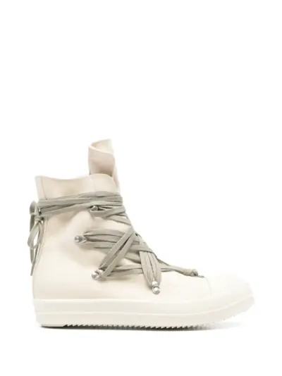 Rick Owens DRKSHDW Megalace pentagram lace-up sneakers - Neutrals