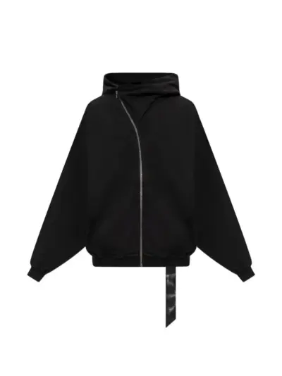 Rick Owens DRKSHDW Mountain Hun asymmetric-zip hoodie - Black
