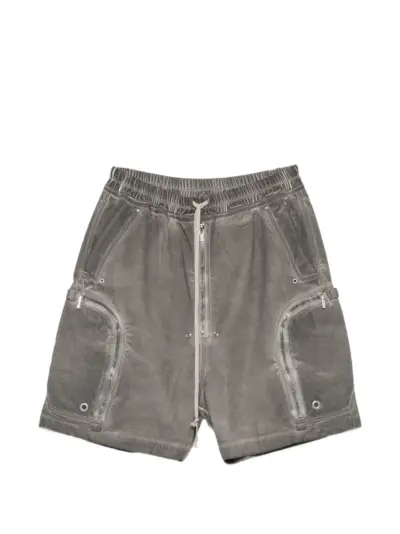 Rick Owens DRKSHDW Tower Bauhaus shorts in dark dust 13oz lido wash denim - Grey