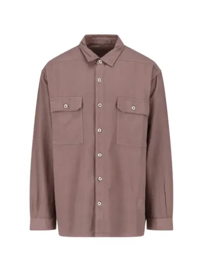 Rick Owens DRKSHDW button-down long-sleeve shirt - Purple