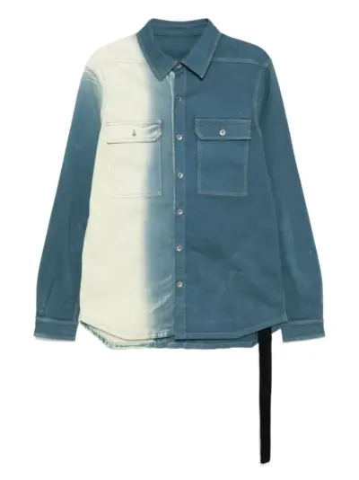 Rick Owens DRKSHDW dyed shirt - Blue