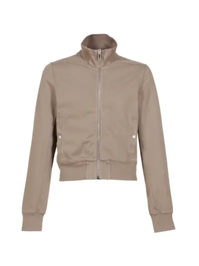 Rick Owens DRKSHDW funnel-neck zip-up jacket - Neutrals