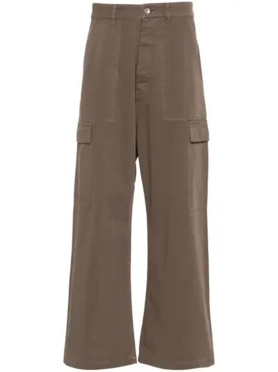 Rick Owens DRKSHDW organic cotton cargo pants - Brown