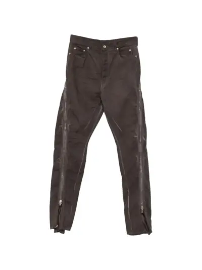 Rick Owens DRKSHDW zip-detail straight-leg jeans - Grey