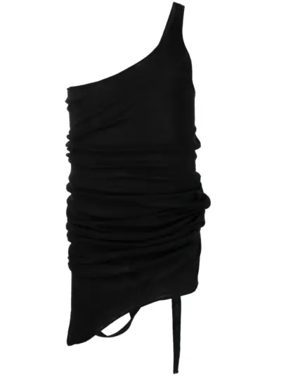 Rick Owens Double Ziggy cotton tank top - Black